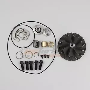 05-07 Ford Powerstroke 6.0 GT3782VA Turbo Rebuild Kit + Cast Compressor Wheel - Foto 1 di 10