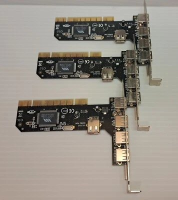 (3) VIA VT6212L Host USB Cards.  - Image 1 of 4