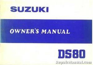 1980 Suzuki DS80T Motorcycle Owners Manual - Picture 1 of 1