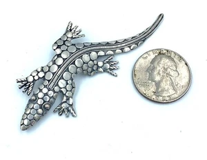 SPILLA LUCERTOLA ARGENTO STERLING .925 VINTAGE SPILLA - Foto 1 di 5