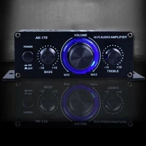 Amplificador de Audio Estéreo Digital Mini HiFi 400W Hogar Micrófono Radio Uso Q5B9 - Imagen 1 de 12