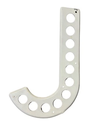 Vtg LETTER J 11” Metal Initial WHITE Marquee Sign Decor Wall Hanging Monogram - Image 1 of 4