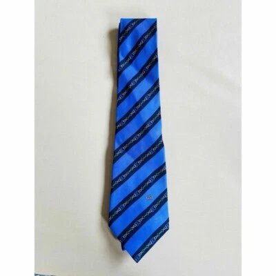 Gucci Neck Tie New Unused Striped Blue 100%Silk Made in Italy - Image 1 of 3