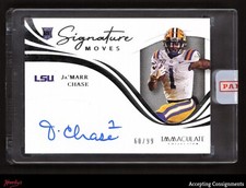 2021 Immaculate Collegiate Signature Moves Ja'Marr Chase 60/99 ROOKIE AUTO RC