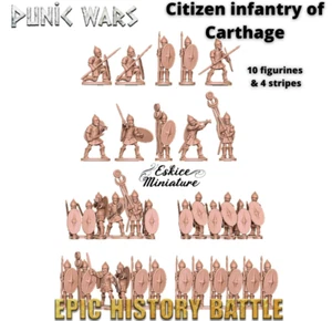 Ancient Carthaginian Citizen Infantry Set (3D PRINTED) - Picture 1 of 1