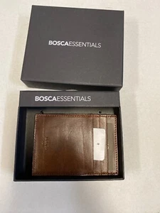 Bosca Old Leather Deluxe Front Pocket  Wallet Brown - Picture 1 of 7