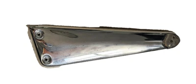 05 Triumph Rocket 3 III Left Side Cover Panel Trim (Chrome) - Image 1 of 4