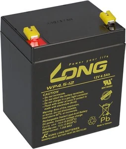 1x Akku 12V 4,5Ah Blei Gel Batterie Notstrom Alarm USV Solar 4Ah 4.5Ah Kung Long - Afbeelding 1 van 8