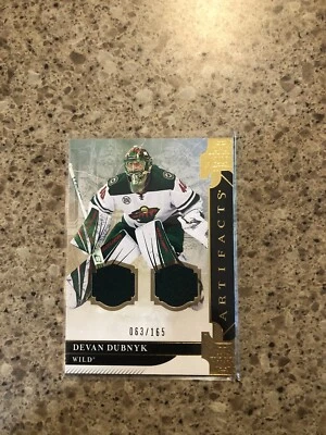 2019-20 UD Artifacts Devan Dubnyk Dual Relic /165 - Image 1 of 2