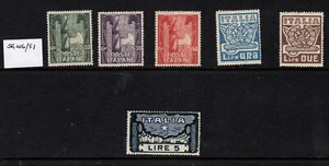 ITALIEN - 1925 Anniv Marsch der Faschisten - SG 146/51 mm hoher PS - Bild 1 von 2
