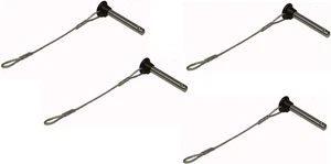 Cuatro pasadores bimini superiores de acero inoxidable de 3/16" - Imagen 1 de 12