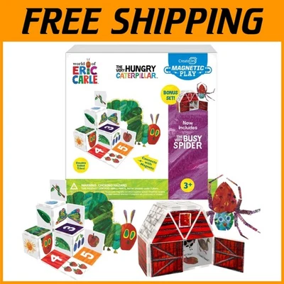 "Eric Carle Very Hungry Caterpillar Magnetic Tiles Set" - Image 1 of 4
