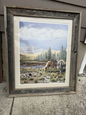 Cameron Bragg Painting - Trails Grown Old - Certificate of Authenticity 24X28 - Image 1 of 4