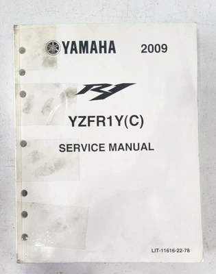 Manual de servicio original Yamaha para 2009 YZF-R1 YZFR1Y(C) LIT-1161-22-78 Foto 1 de 3
