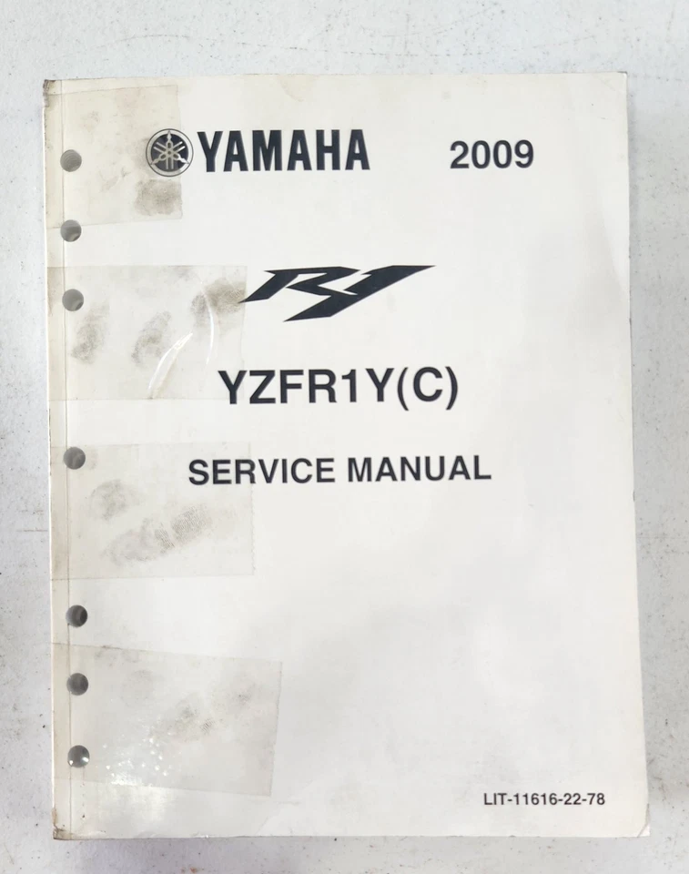 正品雅马哈服务手册适用于 2009 年 YZF-R1 YZFR1Y(C) LIT-1161-22-78 — 第 1/3 张图片