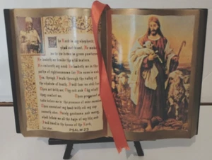 Vintage PSALM 23 Der gute Hirte Schriftaufsteller - Bild 1 von 5