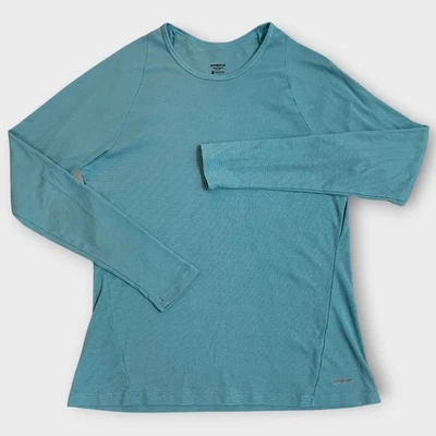 Patagonia Capilene 2 Lightweight Long Sleeve Base Layer Top Teal Large Outdoor - Image 1 of 4