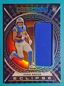 2024 Obsidian Puka Nacua ROOKIE RC GU Jersey Patch Eclipse SP #59/199 - Bild 1 von 3