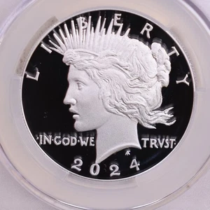 2024-S Peace Dollar Silver Commemorative Proof, CAC PR70DCAM, Store #GMC250 - Picture 1 of 6