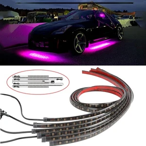 For Nissan 350Z 370Z 6PCS LED Strip Under Neon Light Underglow Underbody System - Picture 1 of 14