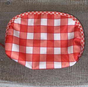 Sonia Kashuk Gingham Small Make Up Bag With 2 Compartments  - Picture 1 of 11