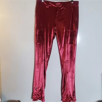 WHBM Mid Rise Utility straight leg ankle stretchy pants hot pink Size 12L - Image 1 of 4