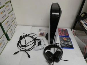 Sony PlayStation 5 PS5 Blu-Ray Edition Weiß Spielekonsole / 2 Spiele / Controller - Bild 1 von 15