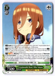 Irreplaceable Bond, Miku Nakano Common The Quintessential Quintuplets 2 5HY/W90- - Picture 1 of 2