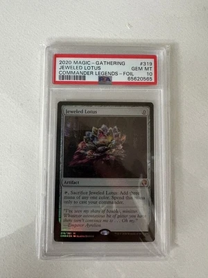 Jeweled Lotus Commander Legends Foil Artifact Card Gem Mint 10 - Image 1 of 2