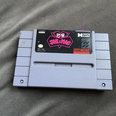 Joe & Mac (SNES, Super Nintendo Entertainment System) Authentic, Tested & Works - Image 1 of 4