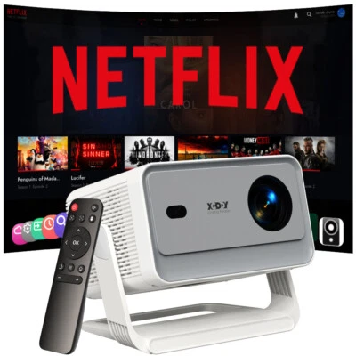 Mini Beamer HD 5G WiFi Projektor 4K  Heimkino Automatische Hindernisvermeidung - Bild 1 von 4