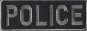 Toppa posteriore Police riflettente 11 pollici per 4 pollici con supporto gancio/anello - Foto 1 di 2