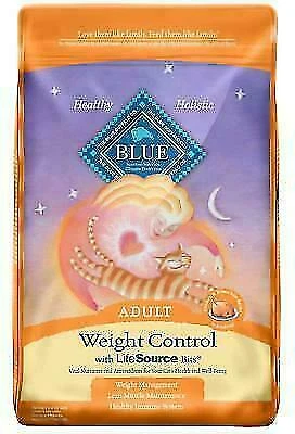 BLUE Adult Weight Control Chicken & Brown Rice Dry Cat Food 15lb