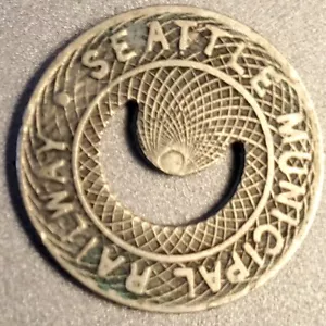 Seattle Municipal Railway Medaille; Washington; 30er Jahre; Vintage; Vollpreis - Bild 1 von 2