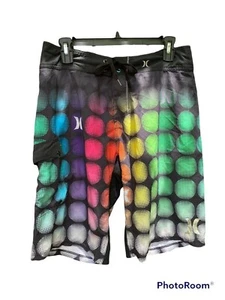Hurley Mens Multicolor Board Shorts W/ Drawstring & Pocket - Picture 1 of 7