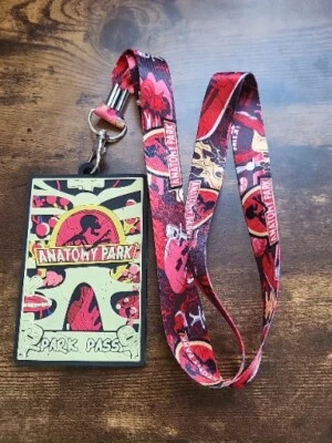 Rick and Morty Anatomy Park Lanyard ID Badge Holder Keychain Adult Swim  - Image 1 of 2