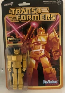 TRANSFORMERS GOLD OPTIMUS PRIME COLLECTORS ACTION FIGURE SUPER 7 FAST SHIPPING - Picture 1 of 6