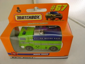 1998 MATCHBOX SUPERFAST #67 MACK AUXILIARY POWER TRUCK ACTION METRO BASE NEW IN - Picture 1 of 3