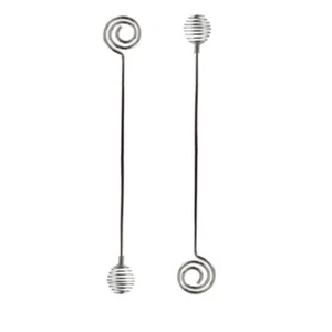 2Pcs Stainless Steel Stirrer Stirrer Cocktail Stir Sticks Swizzle Sticks - Picture 1 of 11