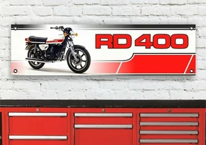 BR248B YAMAHA RD400E 1978 RD400 GARAGE FLEXIBLE WERKSTATT BANNER SCHILD - Bild 1 von 1