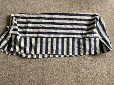 Ikea Pastill Bench Slipcover Blue and White Striped New - Image 1 of 4