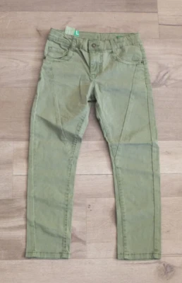 Pantalones de mezclilla elásticos Benetton talla L 140 8-9J. Nueva Cintura Ajustable Verde Foto 1 de 4