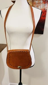 Umhängetasche marokkanisches Leder mit Verzierung - Bild 1 von 5