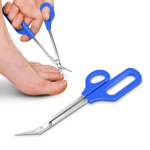 Langgriff Zehennagelschneider Cutter Abgewinkelschere strapazierfähig Chiropody Werkzeug - Bild 1 von 8