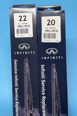Limpiaparabrisas convencionales Infiniti genuinos de 22"+20" para EX35, FX35, Q45 Foto 1 de 4