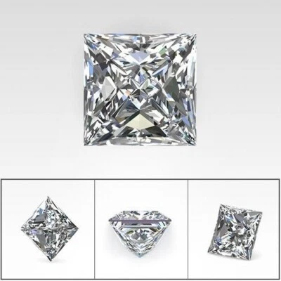 Princess 1Ct Great Shine Natural D Color Loose Lab Grown Diamond VVS1 Certified - Image 1 of 4