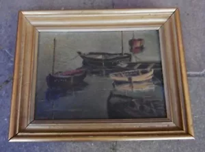 PEINTURE MARINE HUILE SUR TOILE SIGNEE LAURENT HOUEL - Foto 1 di 7