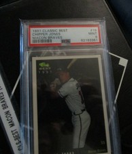 1991 CLASSIC-BEST MACON BRAVES [CHIPPER JONES] [PSA 9.0]
