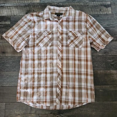 Red Ape MCMXXXIII Men 4XL Heavy Shirt Short Sleeve Button Front Pockets  - Image 1 of 4