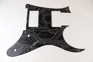 Golpeador de aluminio anodizado circuito negro mate se adapta a Ibanez RG550 Jem RG HXH HH - Imagen 1 de 9
